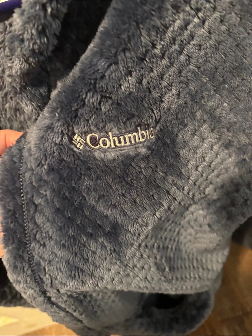 Columbia Plush Hooded Jacket - Blue Gray